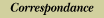 Correspondance
